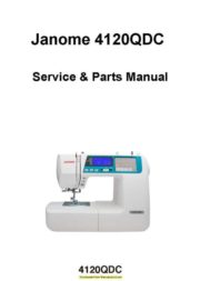 Janome 4120QDC Sewing Machine Service-Parts Manual