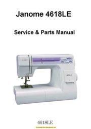 Janome 4618LE Sewing Machine Service-Parts Manual