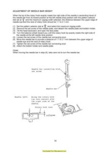 Janome 4618LE Sewing Machine Service-Parts Manual