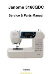 Janome 3160QDC Sewing Machine Service-Parts Manual