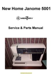 Janome New Home 5001 Sewing Machine Service-Parts Manual