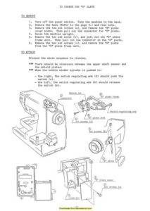 Janome SX2122 Sewing Machine Service-Parts Manual