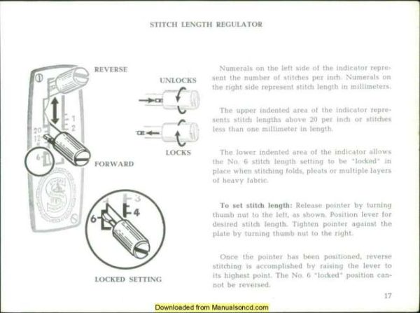 Singer 411 Sewing Machine Instruction Manual