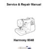 Janome 8048 Harmony Sewing Machine Service-Parts Manual