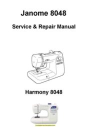 Janome 8048 Harmony Sewing Machine Service-Parts Manual