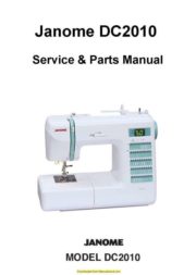 Janome DC2010 Sewing Machine Service-Parts Manual