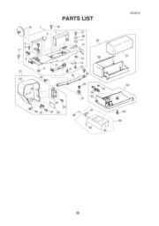 Janome DC2010 Sewing Machine Service-Parts Manual