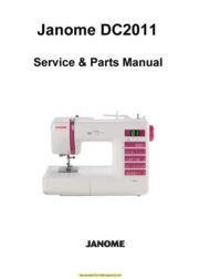 Janome DC2011 Sewing Machine Service-Parts Manual