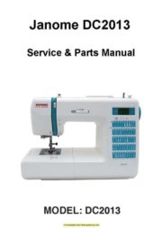 Janome DC2013 Sewing Machine Service-Parts Manual