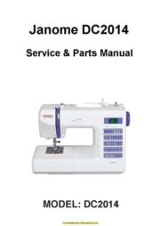 Janome DC2014 Sewing Machine Service-Parts Manual