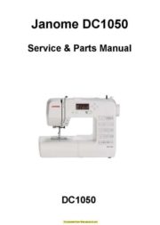 Janome DC1050 Sewing Machine Service-Parts Manual