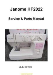 Janome HF2022 Sewing Machine Service-Parts Manual