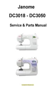 Janome DC3018-DC3050 Sewing Machine Service-Parts Manual