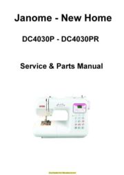 Janome New Home DC4030-DC4030PR Sewing Machine Service-Parts Manual