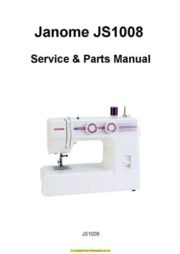 Janome JS1008 Sewing Machine Service-Parts Manual