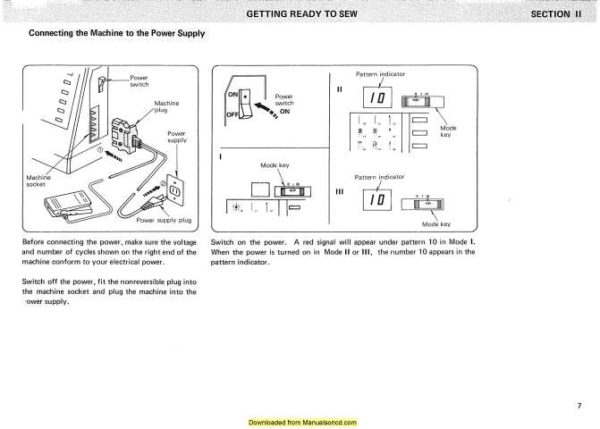 New Home 6000 Memory Craft Sewing Machine Instruction Manual