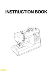 Janome XC33 Sewing Machine Instruction Manual