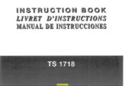 Janome TS 1718 Sewing Machine Instruction Manual