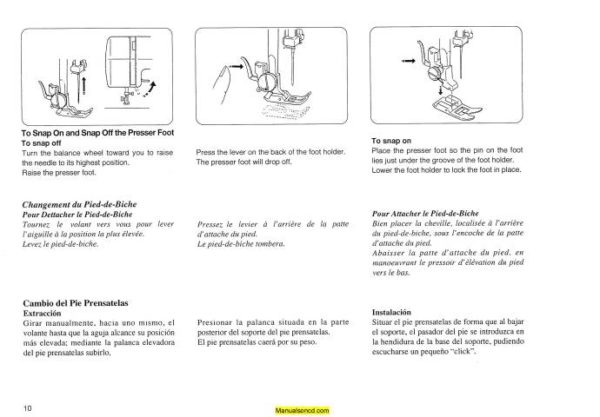 Janome TS 1718 Sewing Machine Instruction Manual