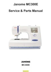 Janome MC300E Sewing Machine Service-Parts Manual