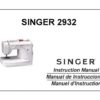 Singer 2932 Sewing Machine Instruction Manual