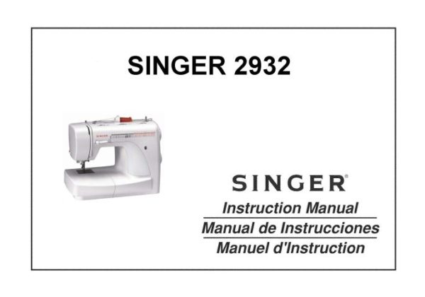 Singer 2932 Sewing Machine Instruction Manual