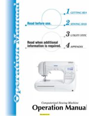 Brother 420 PC Sewing Machine Instruction Manual