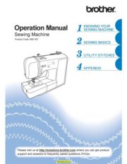 Brother XR 1300 Sewing Machine Instruction Manual