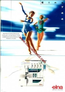 Elna 744 OverLock Sewing Machine Instruction Manual