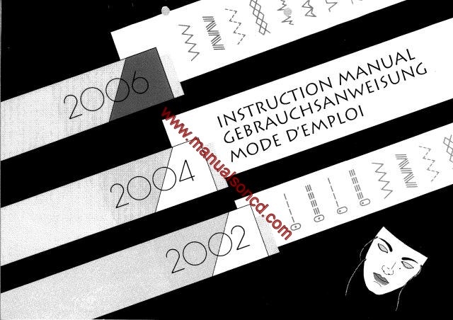 Elna 2002-2004-2006 Sewing Machine Instruction Manual