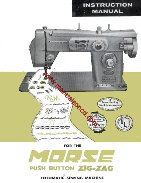 Morse 4100 Fotomatic Sewing Machine Instruction Manual