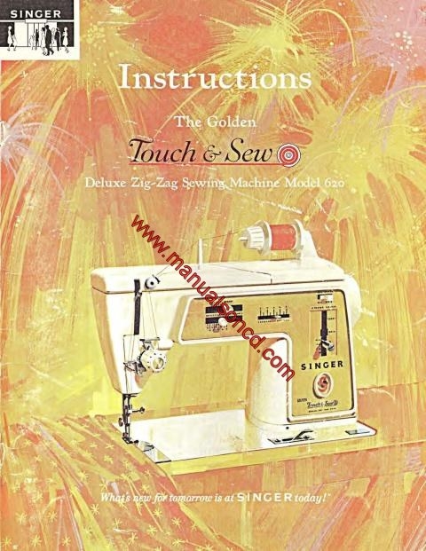 Singer 620 Sewing Machine Instruction Manual Touch N Sew