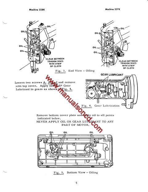 Singer 327K - 328K Sewing Machine Service Manual