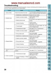 Brother 1034D Sewing Machine Instruction Manual Overlock Machine