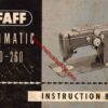 Pfaff 230-260 Sewing Machine Instruction Manual