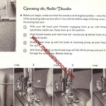 Pfaff 230-260 Sewing Machine Instruction Manual