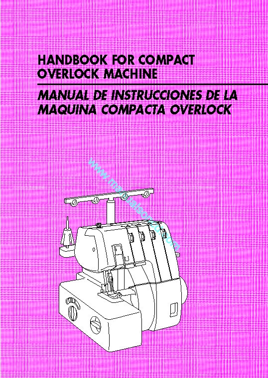 Brother 925D Overlock Sewing Machine Instruction Manual