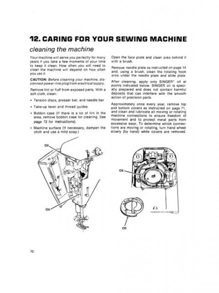 Singer 755 & 775 Sewing Machine Manual Touch & Sew