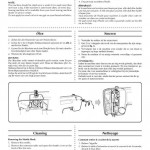 Brother VX 1400 Sewing Machine Instruction Manual VX1400