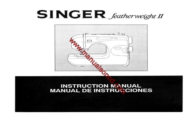 Singer Featherweight II 117 - 118 Sewing Machine Manual