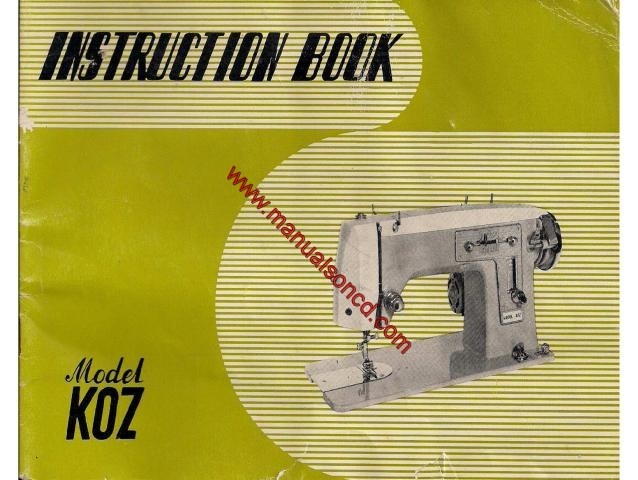 Koz Sewing Machine Instruction Manual