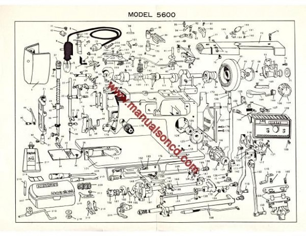 Stradivaro Model 5600 Sewing Machine Instruction Manual