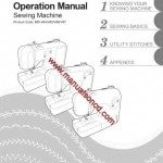 Brother SC9500 Sewing Machine Instruction Manual