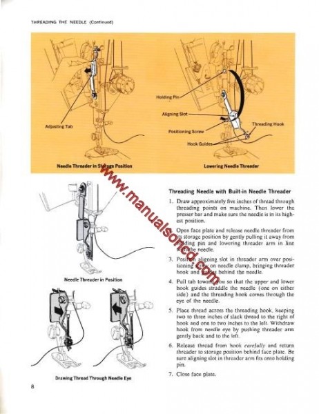 Singer 630 Golden Touch and Sew Instruction Manual