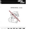 Elna Lock Serger Service Manual L1, L2, L4, L5, L4D, L5D