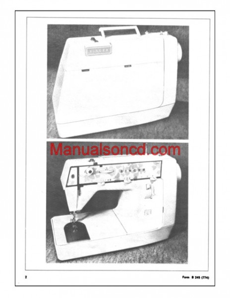 Singer 353-354 Genie Sewing Machine Service Manual
