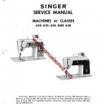 Singer 625 Sewing Machine Service Manual