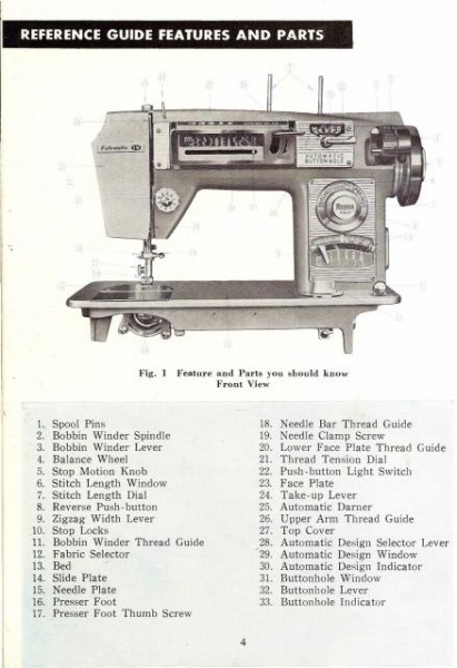 Morse 4400 Sewing Machine Instruction Manual