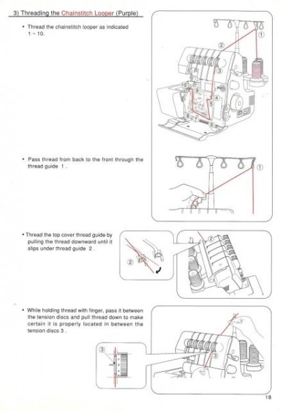 Singer 14U557 Overlock Sewing Machine Manual