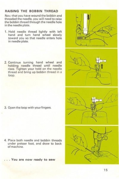 Singer 833 Stylist Sewing Machine Instruction Manual